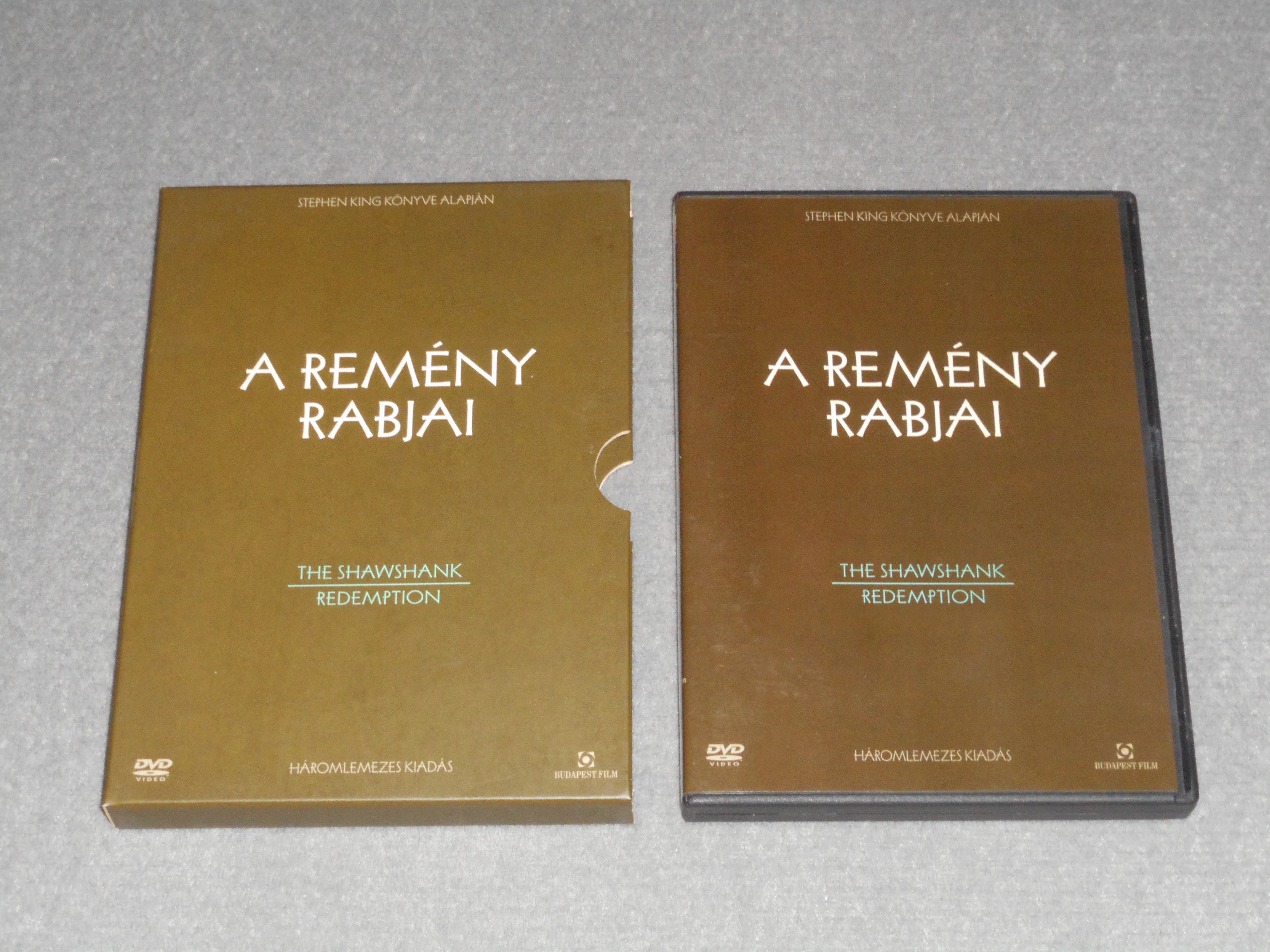 A remény rabjai (1994, Morgan Freeman, Tim Robbins) Háromlemezes papírfeknis kiadás DVD