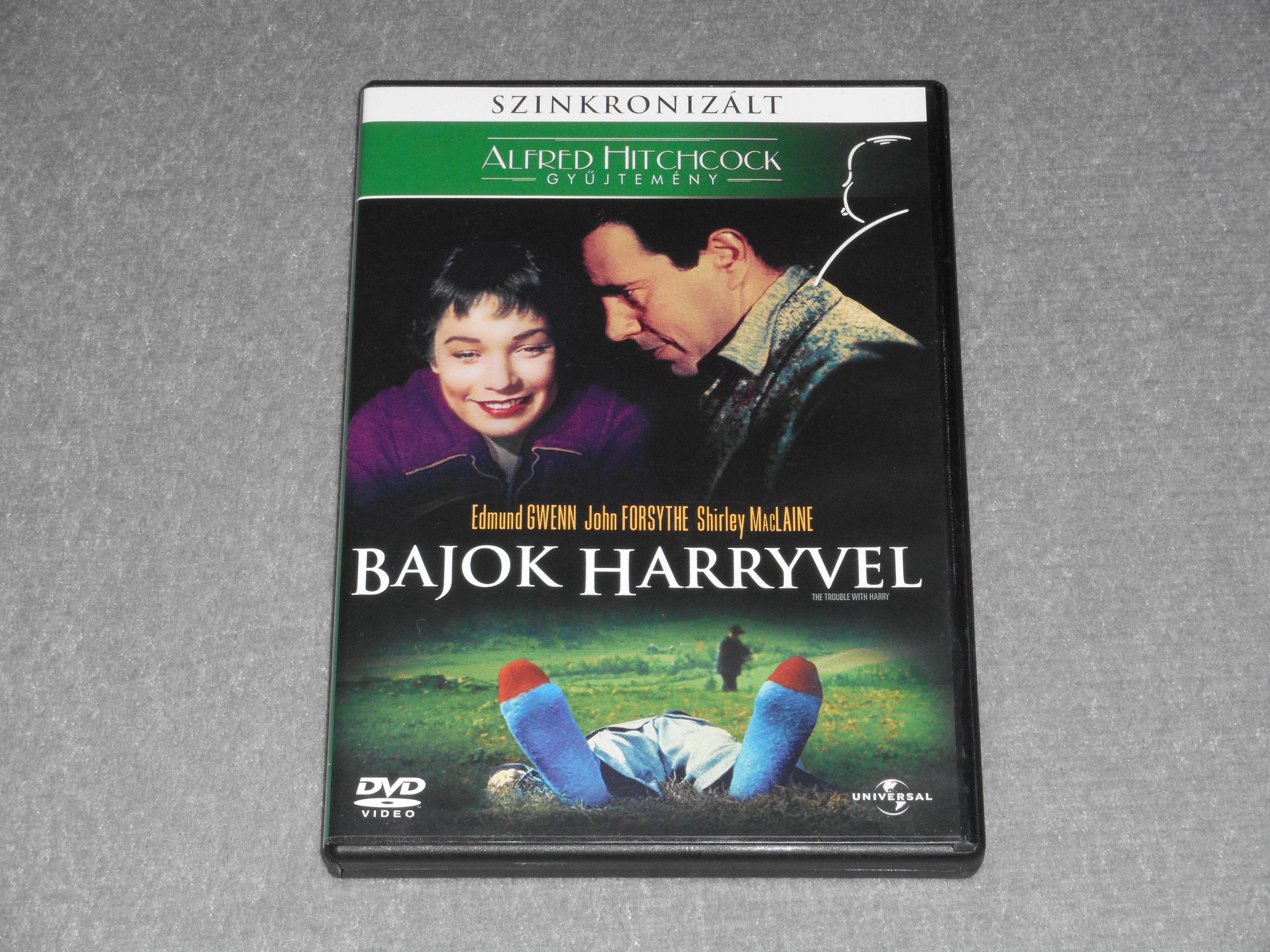 Bajok Harryvel (1955, Alfred Hitchcock, Shirley MacLaine) Szinkronizált DVD film