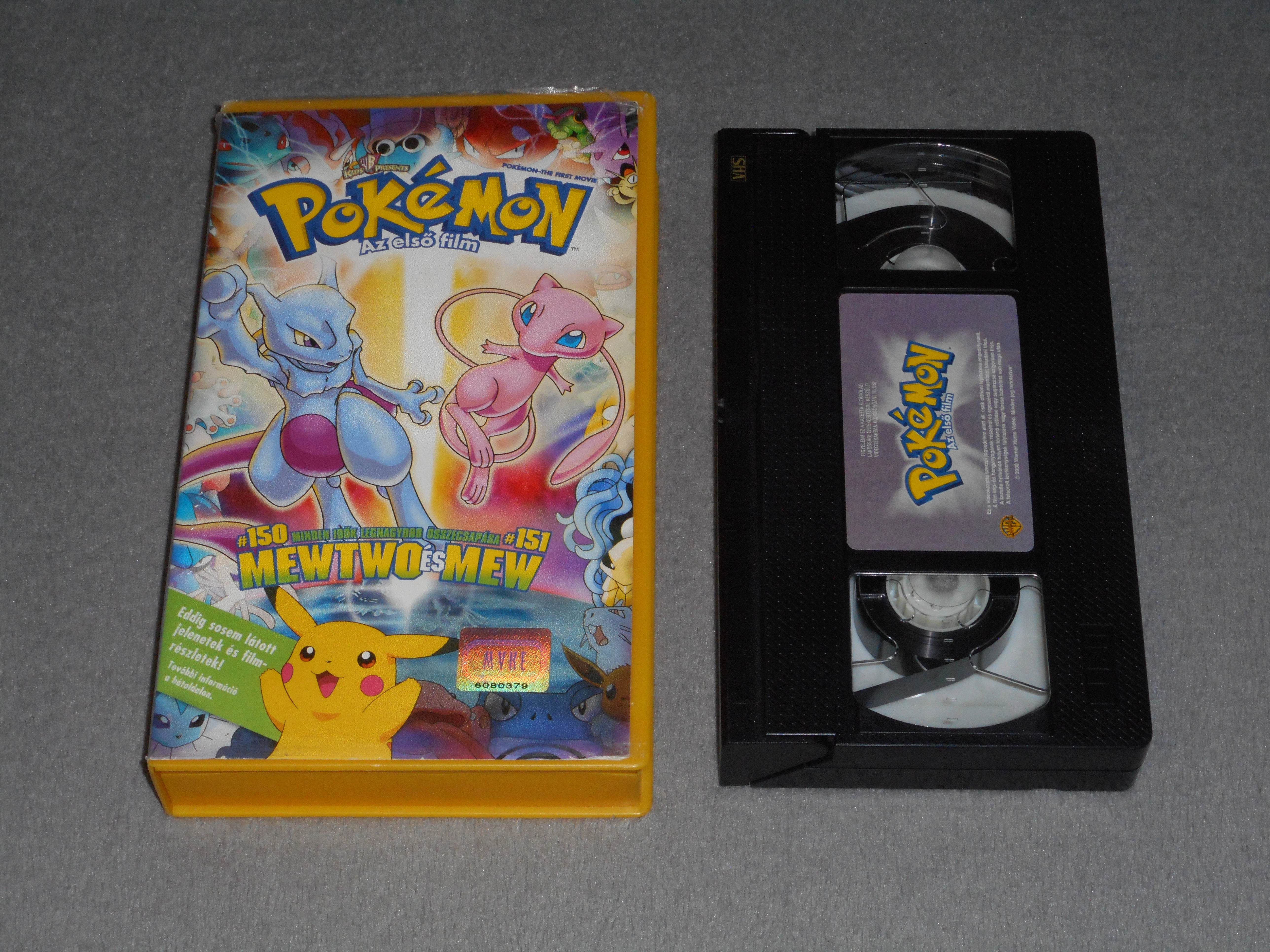 Pokémon - Az első film - Mewtwo és Mew VHS kazetta 